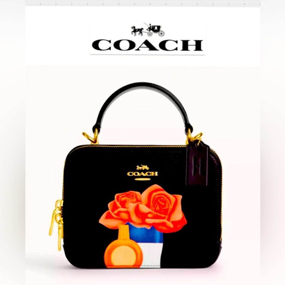 Coach Tom Wesselmann FKWR Box Crossbody Small Handbag BlackLeather. BrandNew.NWT